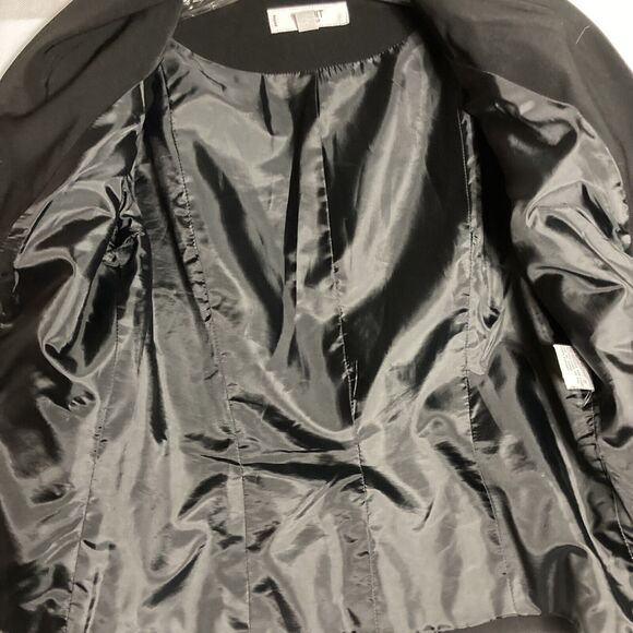 Le Suit 6P Blazer Long Sleeve Black Lined 3 Button Jacket Business Work Casual - Picture 10 of 10